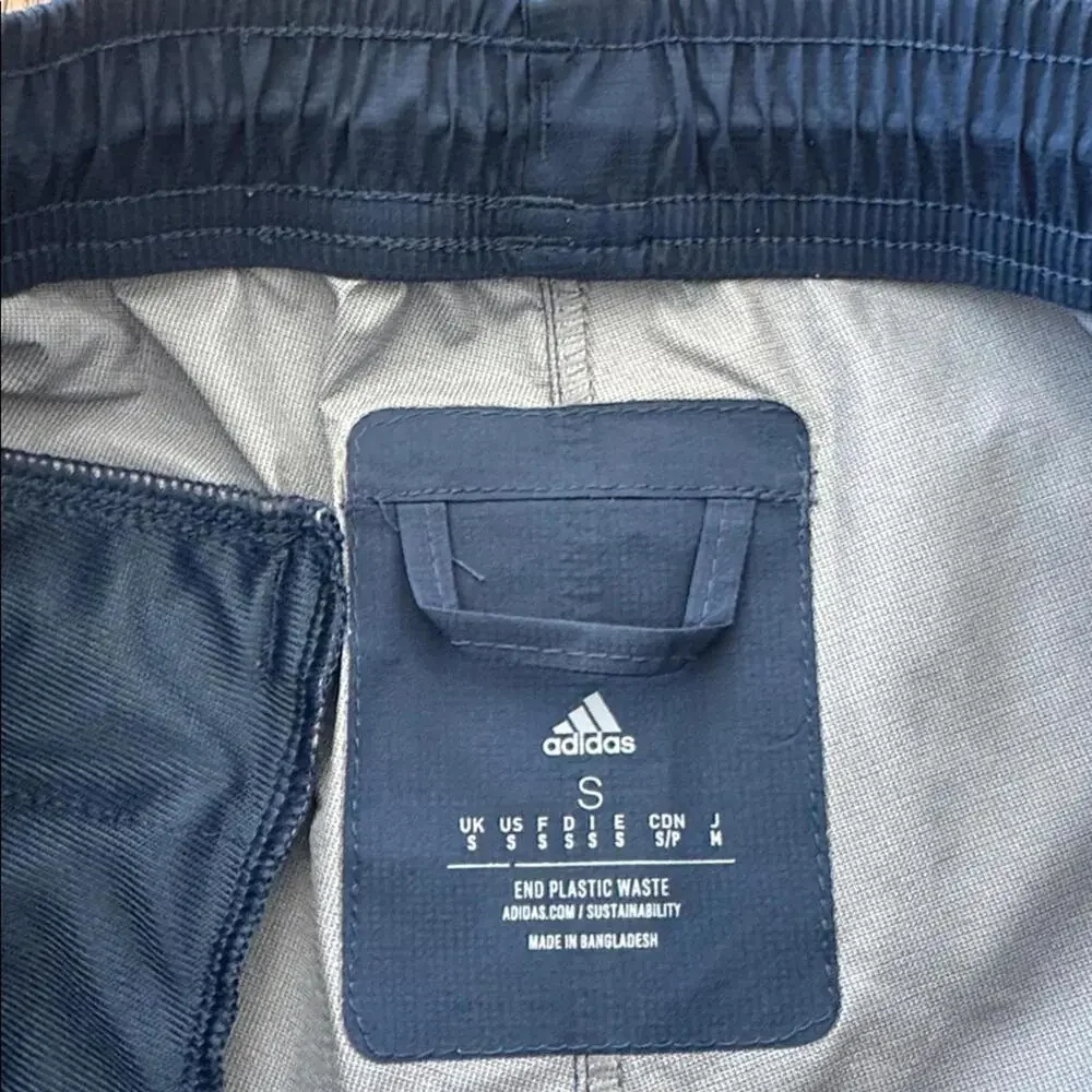 adidas Men's Blue athletic running pants size small